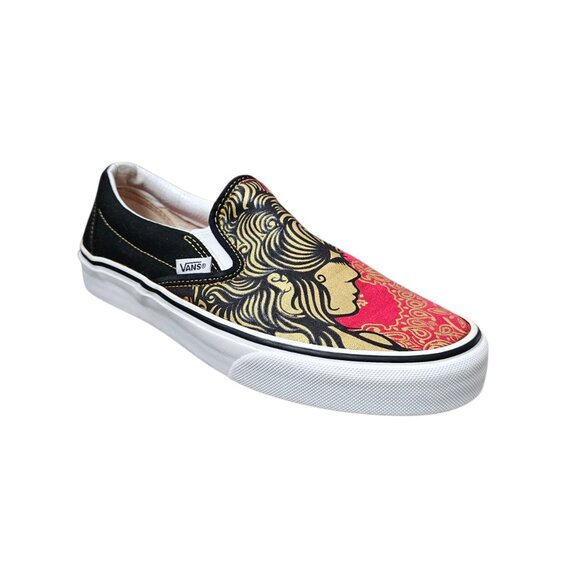 Vans Off The Wall Vintage Y2K Geisha Girl Slip On Skater Sneaker Shoe Rare - Picture 3 of 12